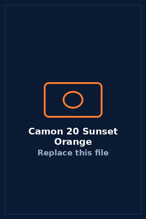 Camon 20 in Sunset Orange