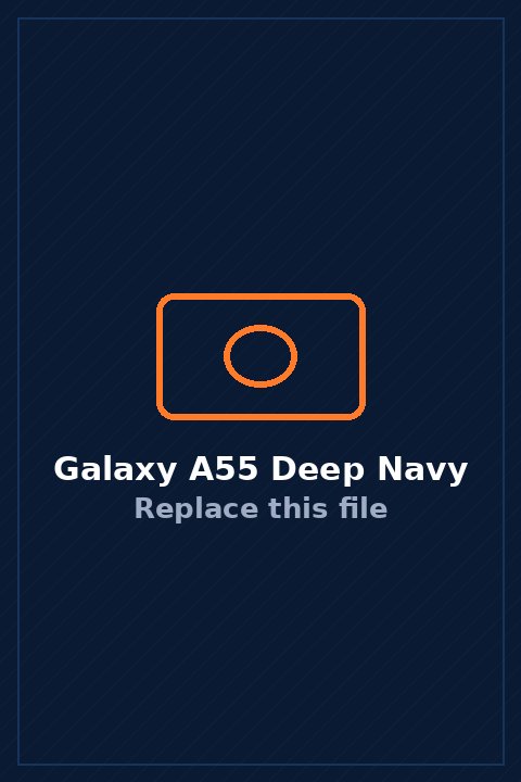 Galaxy A55 in Deep Navy