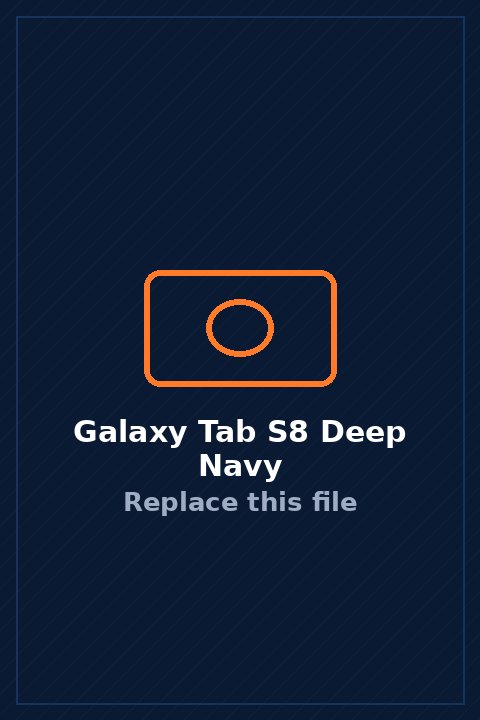 Galaxy Tab S8 in Deep Navy