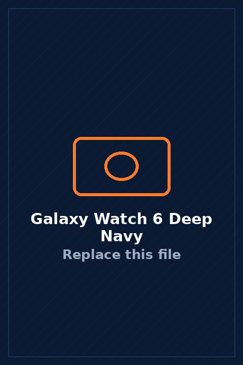 Galaxy Watch 6 in Deep Navy