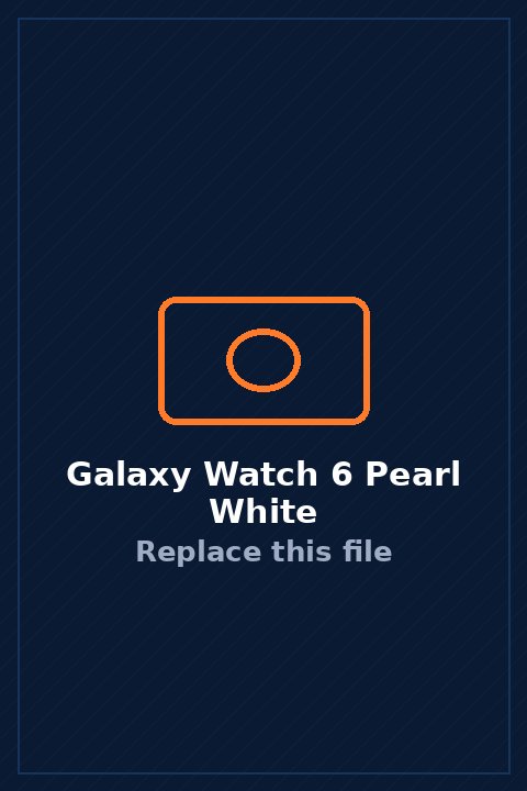 Galaxy Watch 6 in Pearl White