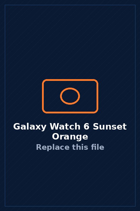 Galaxy Watch 6 in Sunset Orange