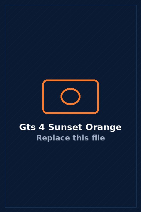 GTS 4 in Sunset Orange