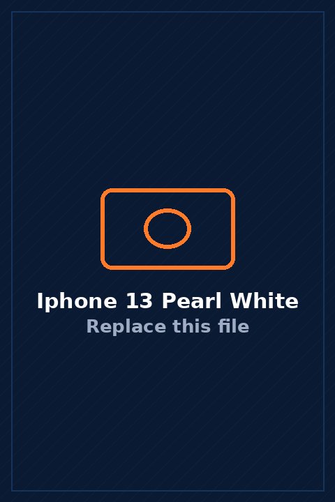 iPhone 13 in Pearl White