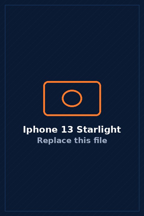 iPhone 13 in Starlight