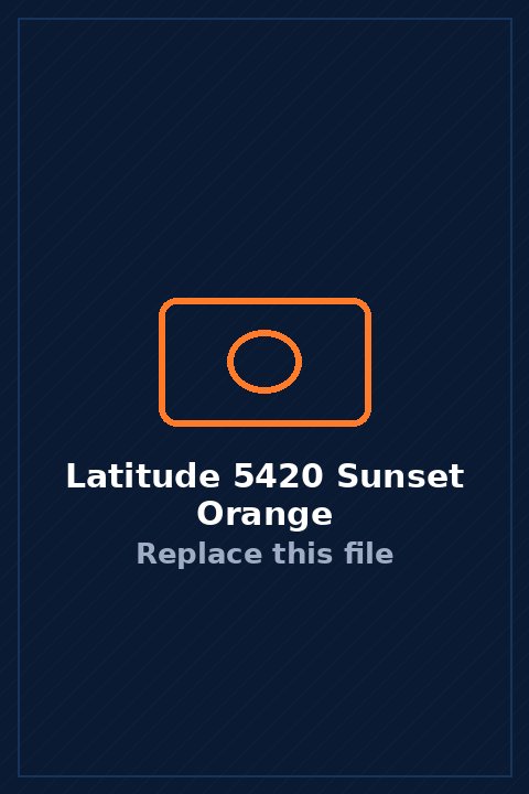 Latitude 5420 in Sunset Orange