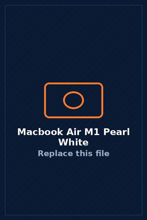 MacBook Air M1 in Pearl White