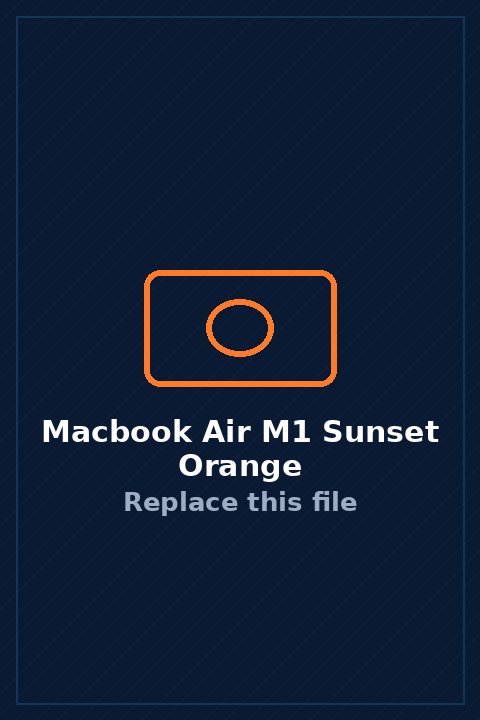 MacBook Air M1 in Sunset Orange