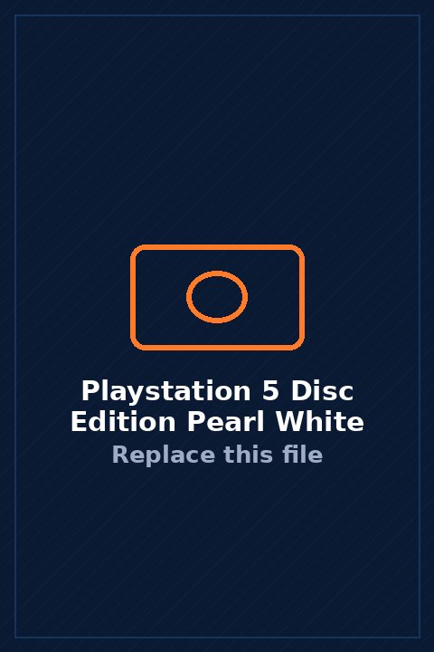 PlayStation 5 (Disc Edition) in Pearl White