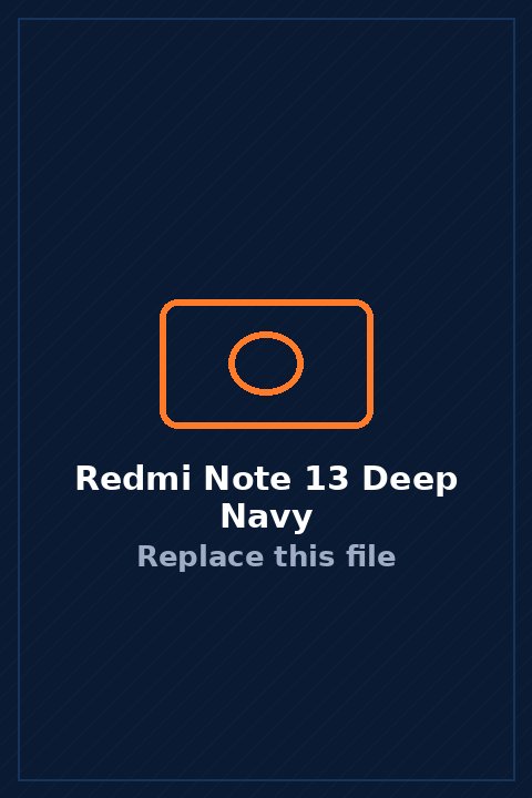 Redmi Note 13 in Deep Navy