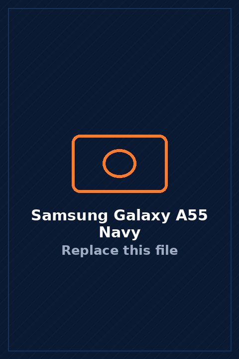 Samsung Galaxy A55 in Navy