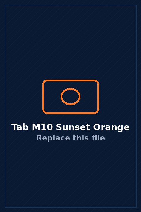 Tab M10 in Sunset Orange